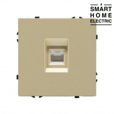 Механизм розетки для тонкой рамки, интернет RJ-45 золотой